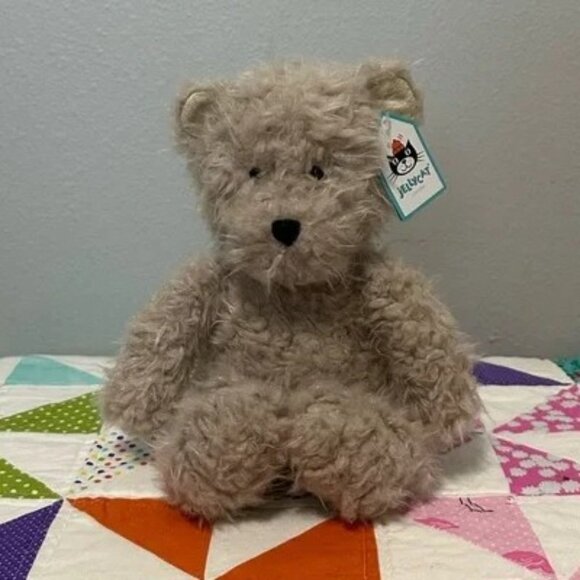 Jellycat “I am medium Cocoa Angora Bear” Plush RETIRED NWT - Picture 1 of 9